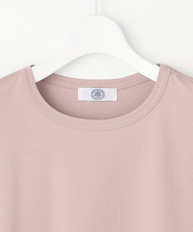 J.PRESS LADIES L 【接触冷感】コットンスムース カフス袖 カットソー ピンク系