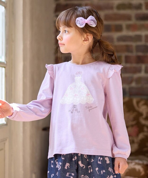 ANY KIDS 【WEB限定】7daysプリントTシャツ ラベンダー×ドレス