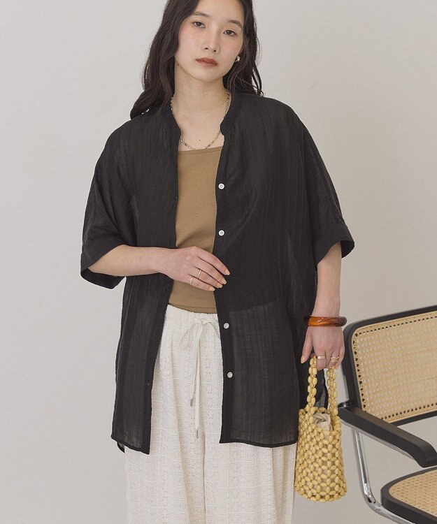 AMERICAN HOLIC スキッパードルマンビッグシャツ Black
