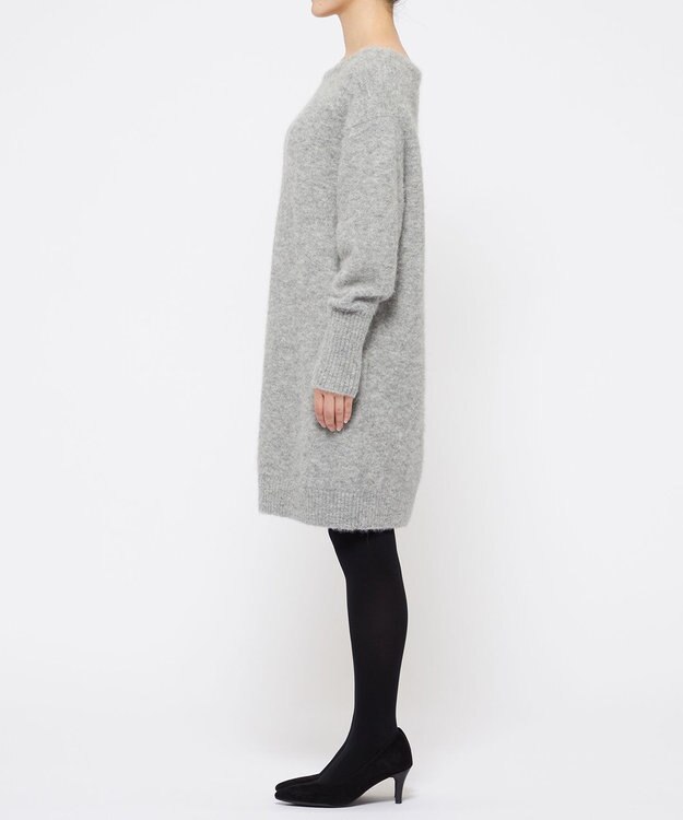 uncrave 【手洗い可】アルパカニット ワンピース（uncrave WHITE） ライトグレー