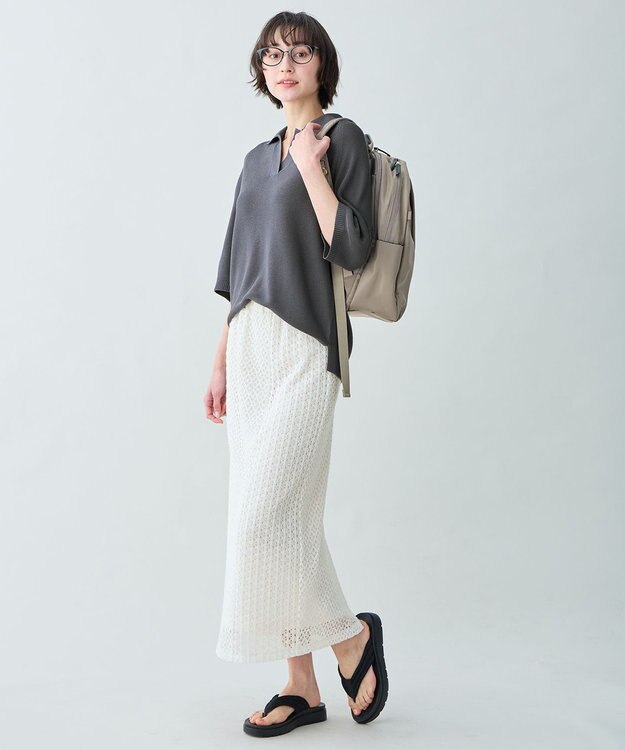 ANY L レーススカート エクリュ