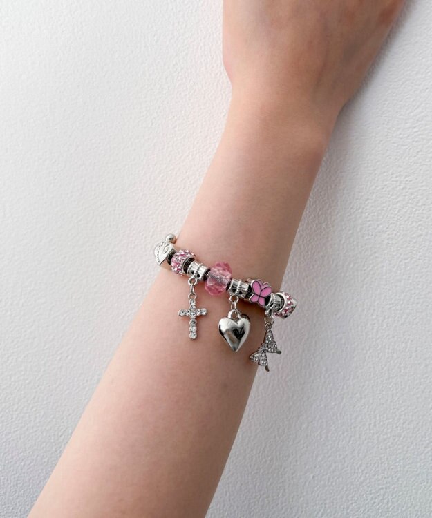 WEGO Lチャームブレス ライトピンク