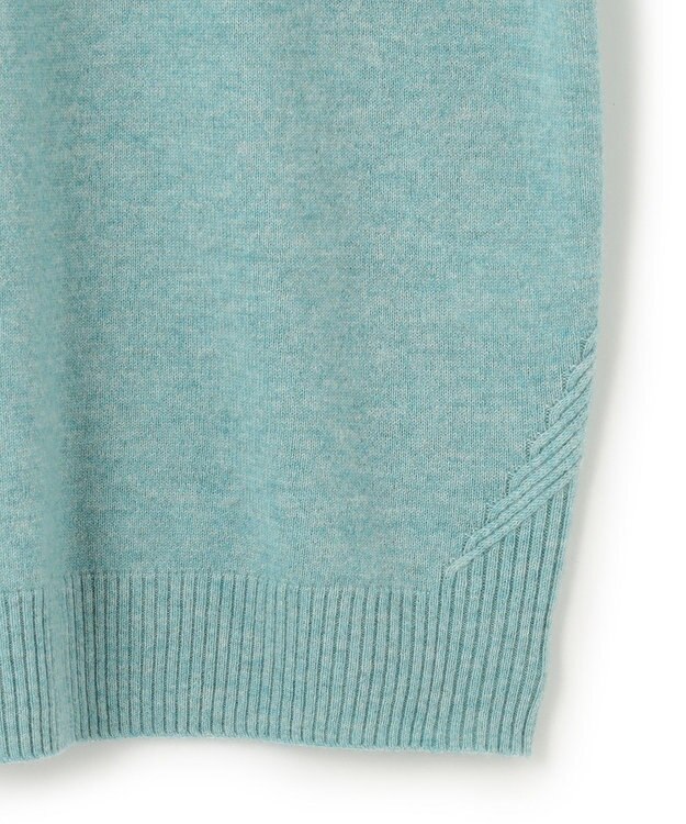 JOSEPH HOMME ピュアカシミヤ　Vネックニット スモーキーグリーン系