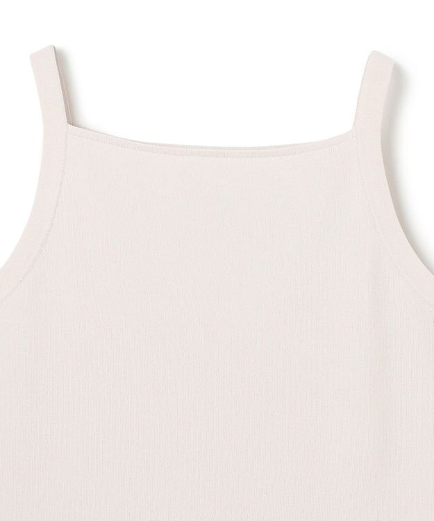 UNFILO スゴ機能美ニット スクエア キャミソール グレージュ