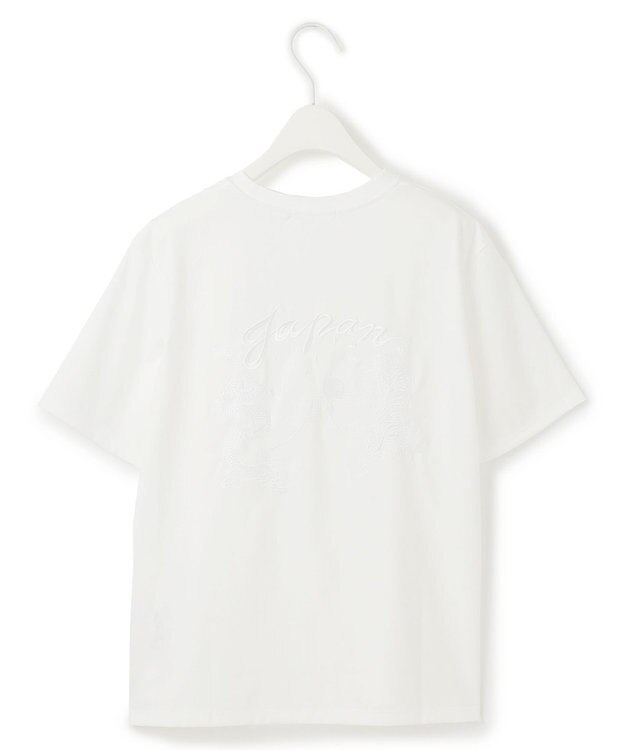 ICB 【洗える】 スーベニアTEE オフホワイト×白刺繍系