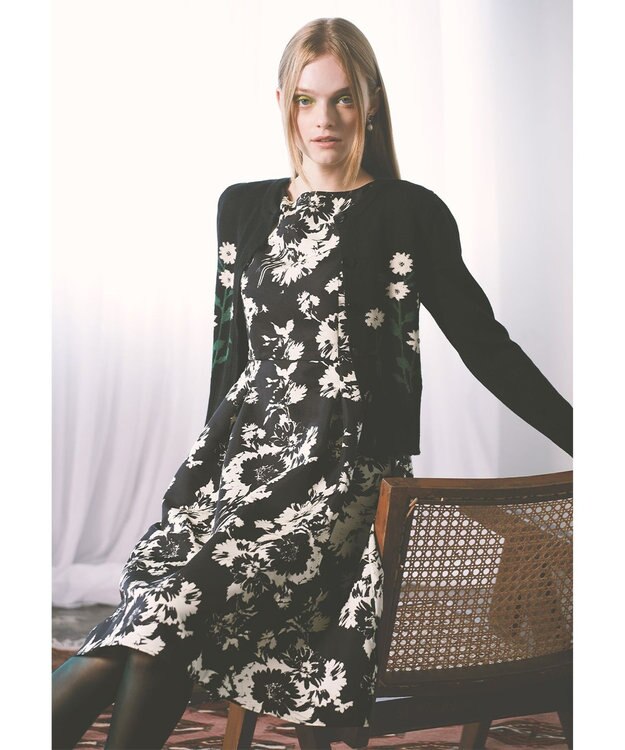 TOCCA 【洗える！】GENTILESSE カーディガン ブラック系