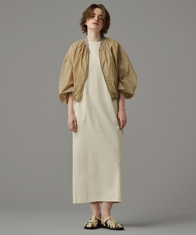 uncrave 【撥水・洗濯機洗い可】シアープルーフナイロン ブルゾン（uncrave STANDARD） ベージュ