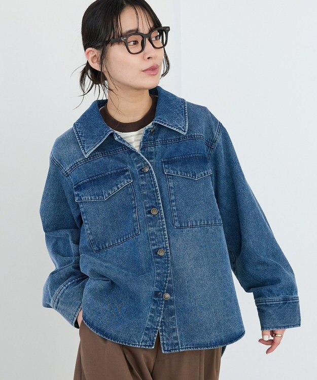 CRAFT STANDARD BOUTIQUE ワークシャツブルゾン Indigo