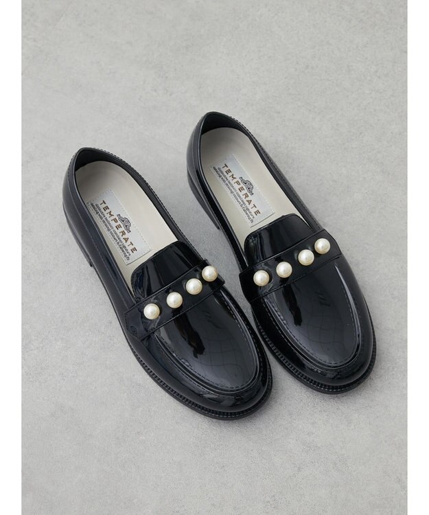 Green Parks ■ＴＥＭＰＥＲＡＴＥ　ＰＩＮＯ　ローファー Black