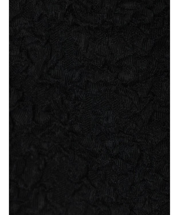 earth music&ecology ふくれジャガードナロースカート Black