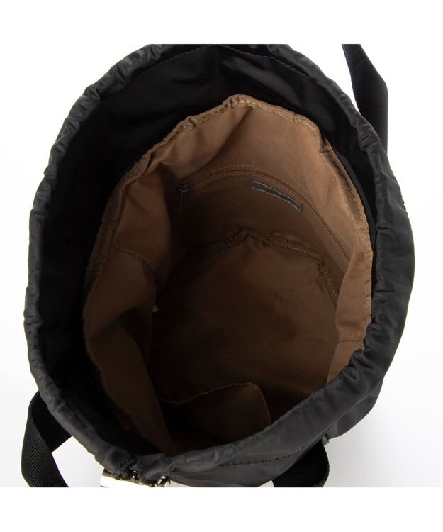 UNBILLION カシュカシュ cachecache / ドローコードナイロントートバッグ ブラック