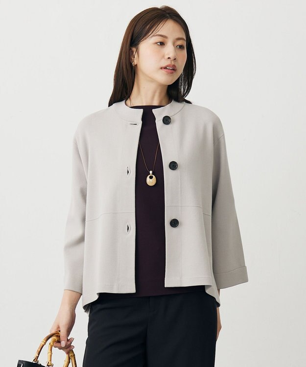 J.PRESS LADIES VIGODA ニット ジャケット グレージュ系