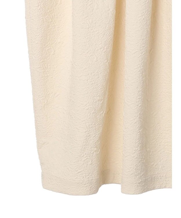 Green Parks armonia. エンボスタックコクーンワンピース Ivory