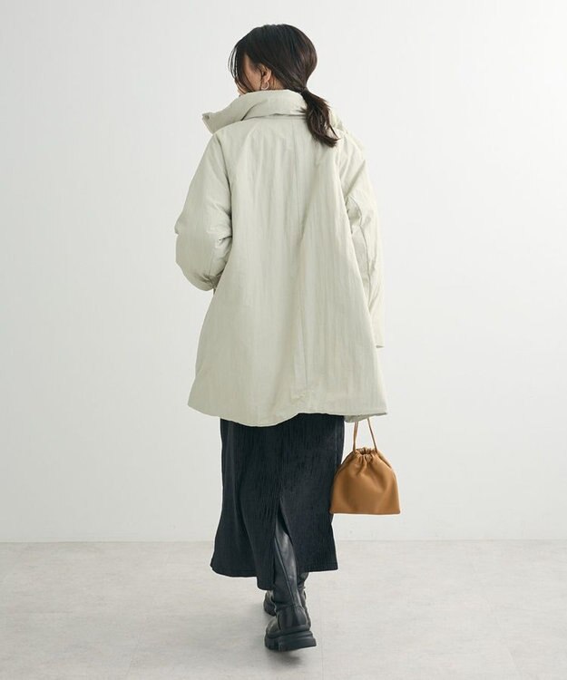 Green Parks ベロアプリーツキャミワンピース Black