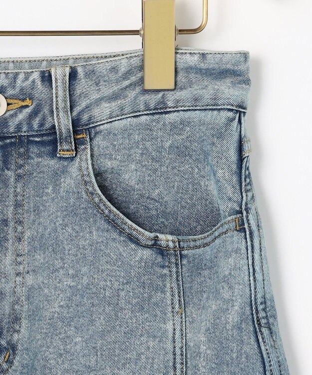 組曲 L 【加藤ローサさん着用】ライトデニムカーブパンツ ブルー系