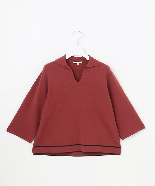 自由区 S レーヨンストレッチスキッパー ニット ローズ