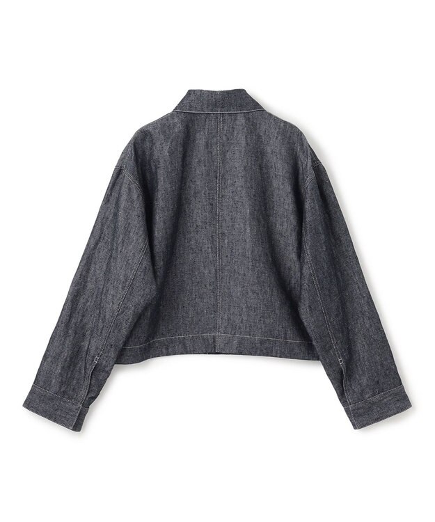 BEIGE， 【洗える】CUPHEA / アウトポケットジャケット Indigo