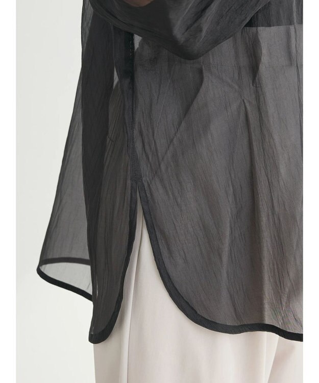 Green Parks ・ＥＬＥＮＣＡＲＥ　ＤＵＥ　２ｗａｙシアーブラウス Black