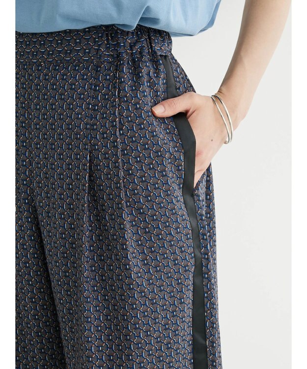 Green Parks サイドライン柄パンツ Gray