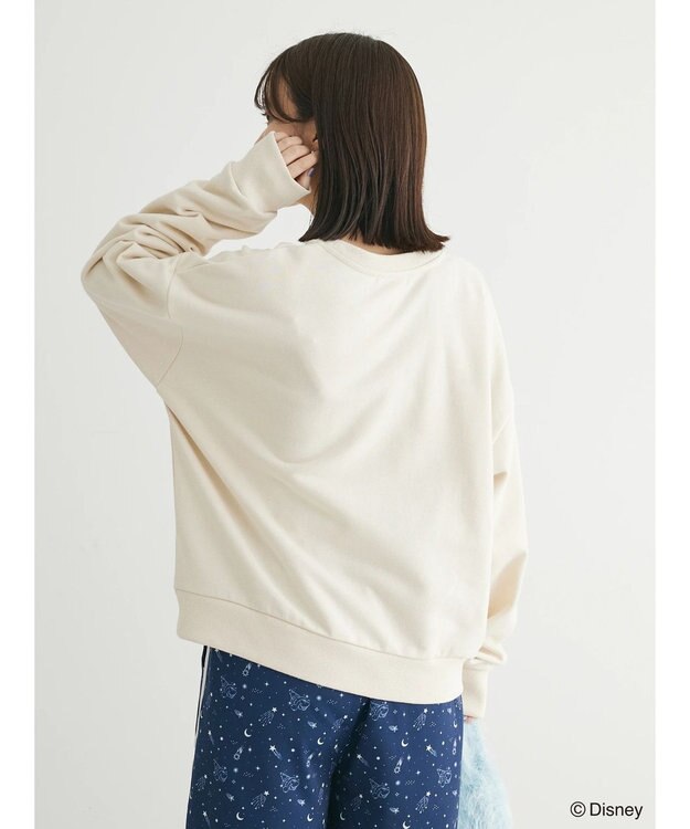 Green Parks ＦＡＮＴＡＳＩＡ／プリント裏毛プルオーバー Ivory