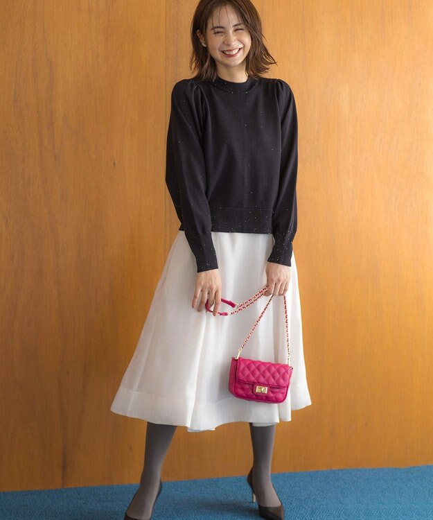 組曲 S シャイニーオーガン フレアスカート アイボリー系