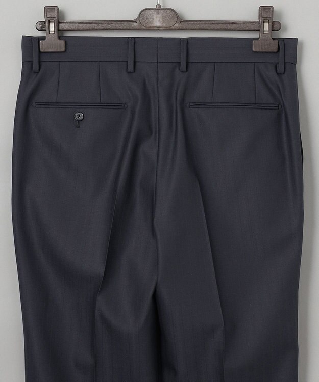 GOTAIRIKU 希少/五大陸限定【御幸毛織】コンパクトヤーン×SUPER120'sWOOL　グレー（ペーパープレス加工） グレー系1