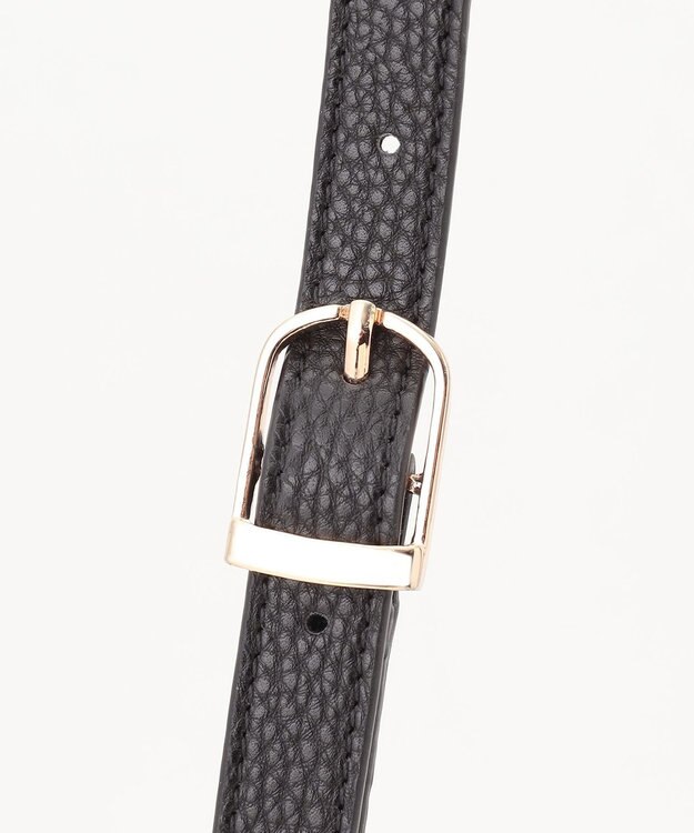 23区 バンブーハンドル ミニ ショルダーバッグ ブラック系