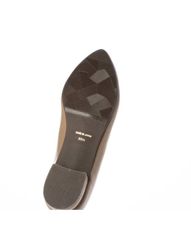 ing <ing>【WEB限定】【レイン対応】リボンモチーフフラットパンプス オーク