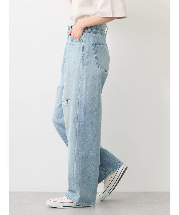 AMERICAN HOLIC ダメージデニムパンツ Light Indigo