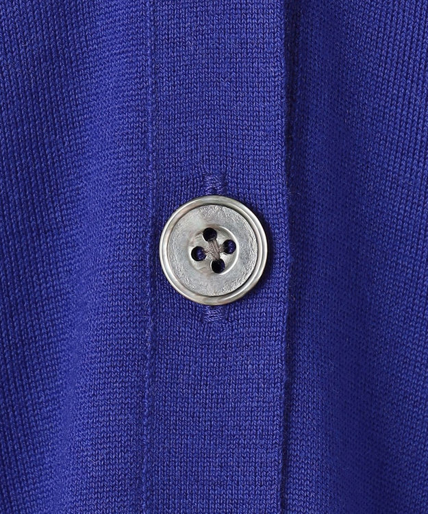 23区 S 【洗える】コンパクトウール マルチウェイ ニットポンチョ ブルー系