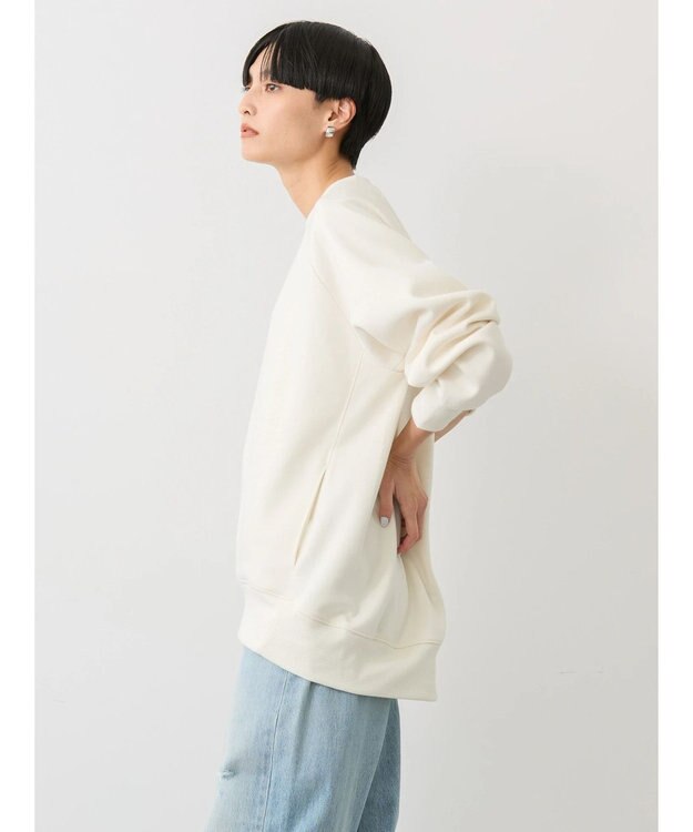 AMERICAN HOLIC バックＺＩＰロゴ刺繍ポンチチュニック Off White