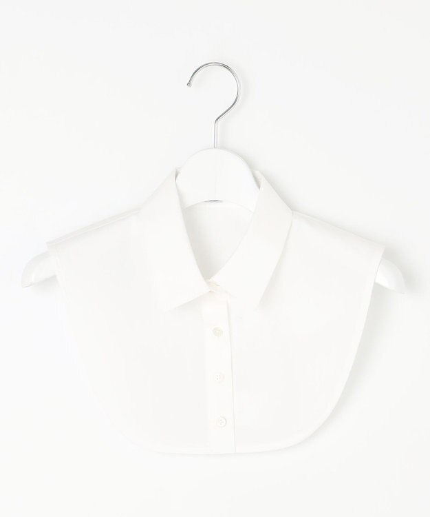 J.PRESS LADIES パールボタン デコカラー 付け襟 ホワイト系