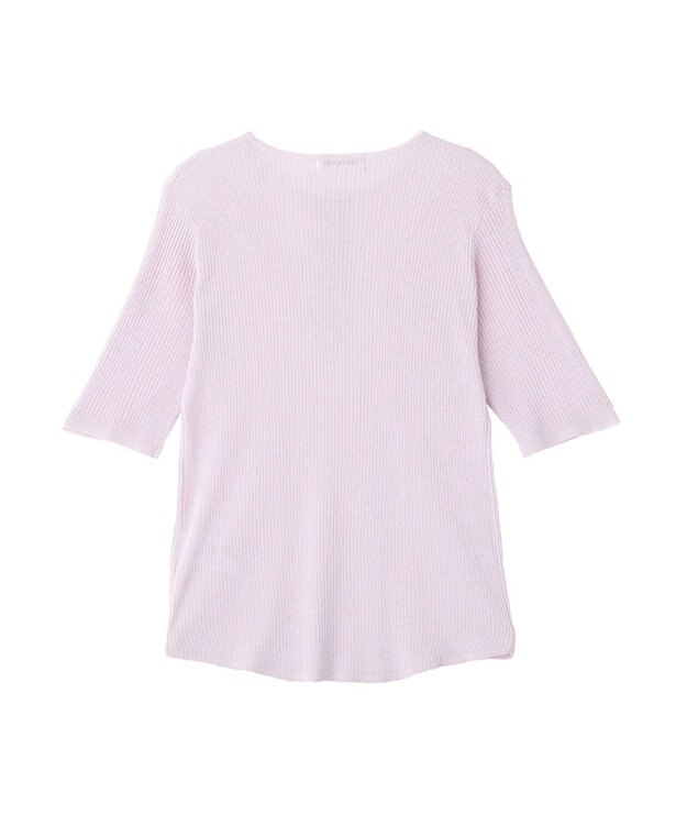 AMERICAN HOLIC 【2点セット】シアーリブヘンリーネックニット＋タンクトップ Purple