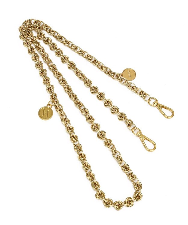 style code 【VerdeVari/ヴェルデヴァリ】コインパーツ付チェーンショルダーベルト KNOT CHAIN