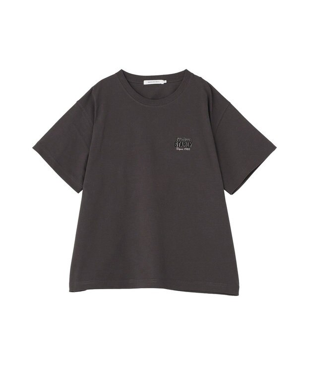 AMERICAN HOLIC STARLY 刺繍ロゴTシャツ Charcoal Gray