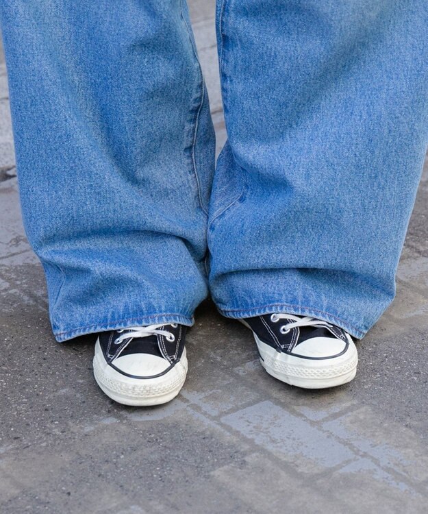 WEGO 【ユニセックス着用ITEM/】スーパーバギージーンズ デニム淡加工色