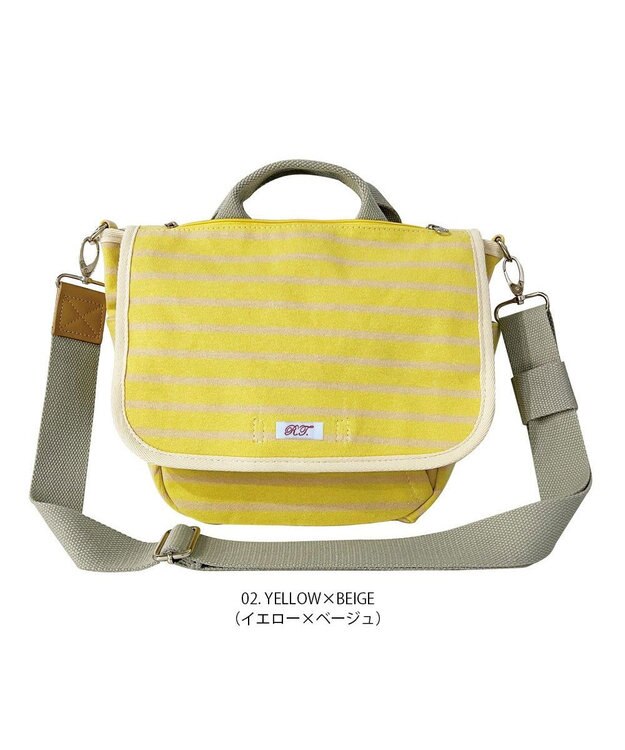 ROOTOTE 3082【ポケット充実】NA.デリ.2WAY.テンジク-C 02：イエロー×ベージュ