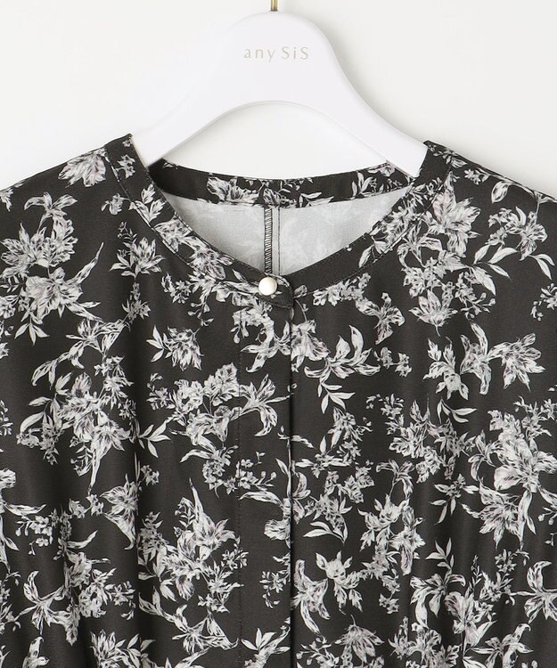 ANY SIS S 【2SET】クロップドニットセット ワンピース ブラック×アイボリー