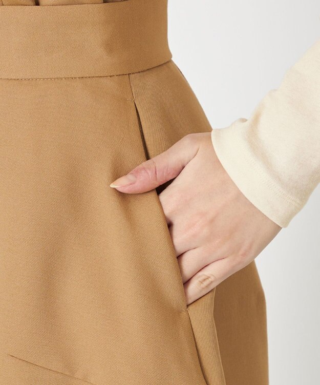 NAVE 【Nave・セットアップ可/洗える/吸水速乾】ドライチノ スカート キャメル系