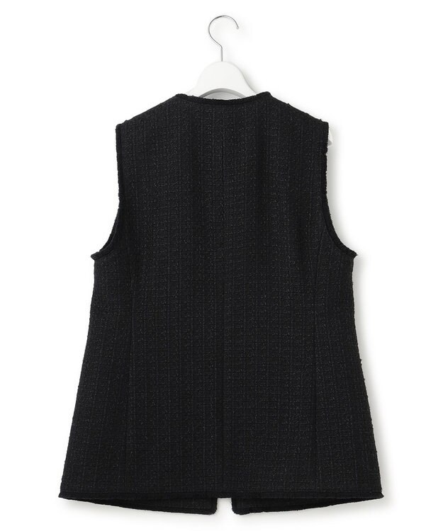 23区 L 【一部店舗限定】ファンシーツイード ジレ ネイビー系