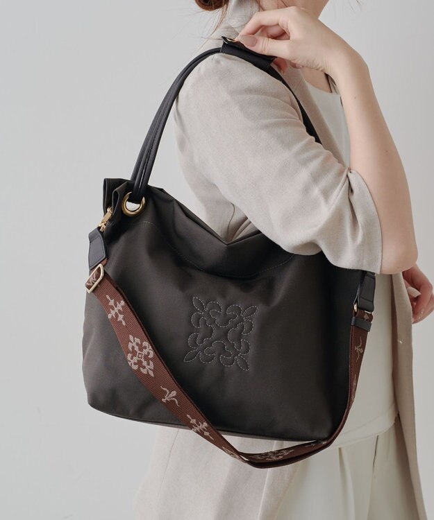 russet コーデュラナイロン3WAYトートバッグ(CE-1662) D.Brown