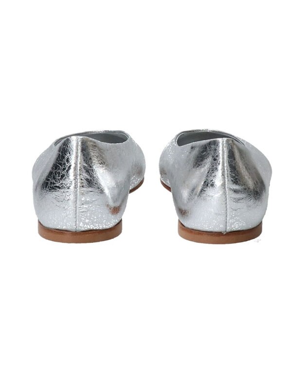 INTER-CHAUSSURES 【INTER-CHAUSSURES】ラウンドトウサケットバレエシューズ シルバー