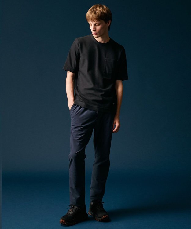 JOSEPH ABBOUD MOUNTAIN 【オーガニックコットン/MADE IN JAPAN】アウトドア Tシャツ ネイビー系