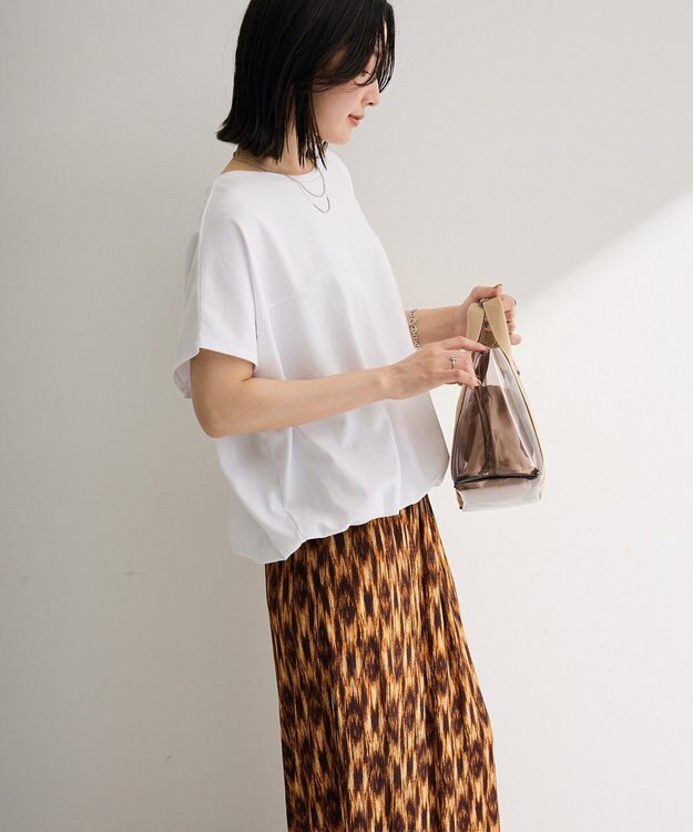 Green Parks 超冷感ドロストフレンチプルオーバー Off White