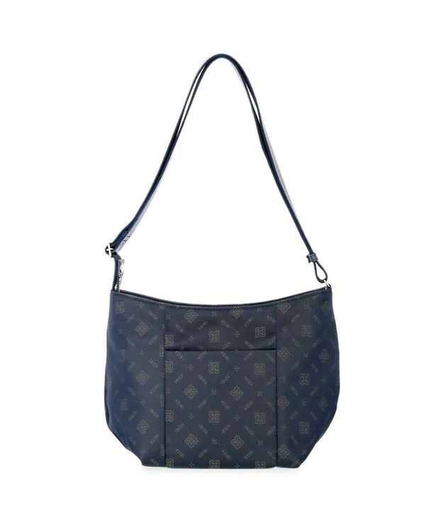 IBIZA ロゴナイロン　ショルダーバッグ ピンクベージュ