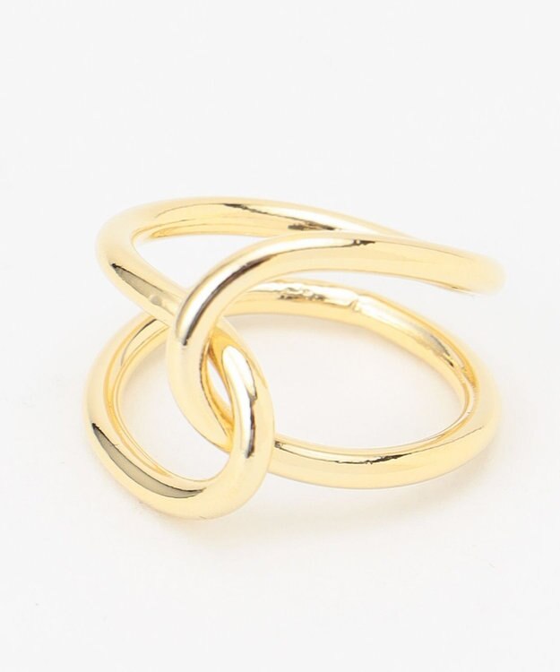 J.PRESS LADIES 2WAY ライン スカーフ リング ゴールド系