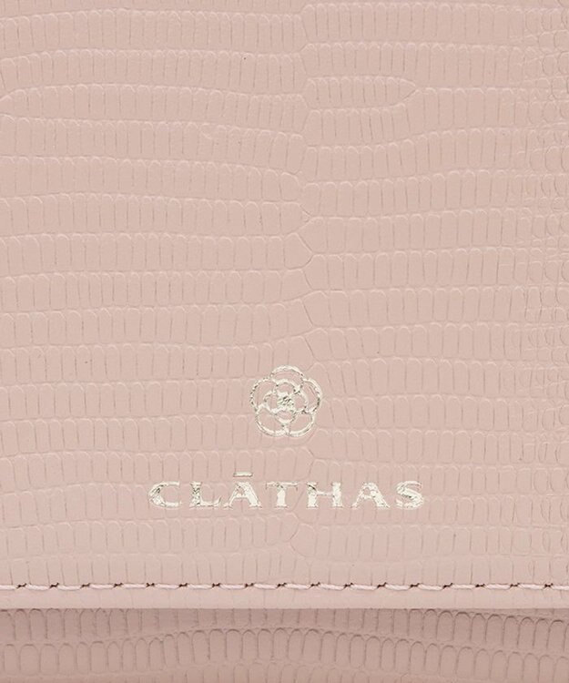 CLATHAS ペーシュ 二つ折り財布 ペールピンク