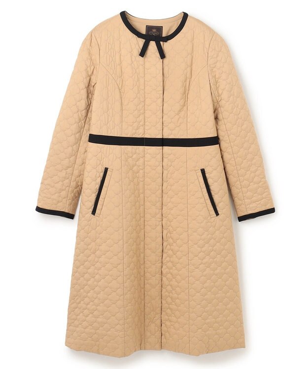 TOCCA 【消臭・洗える】CLOVER CARPET キルト中綿ロングコート ベージュ系