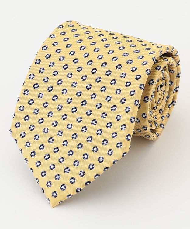 J.PRESS MEN 【VINTAGE JACQUARD COLLECTION】小紋柄 ネクタイ イエロー系7