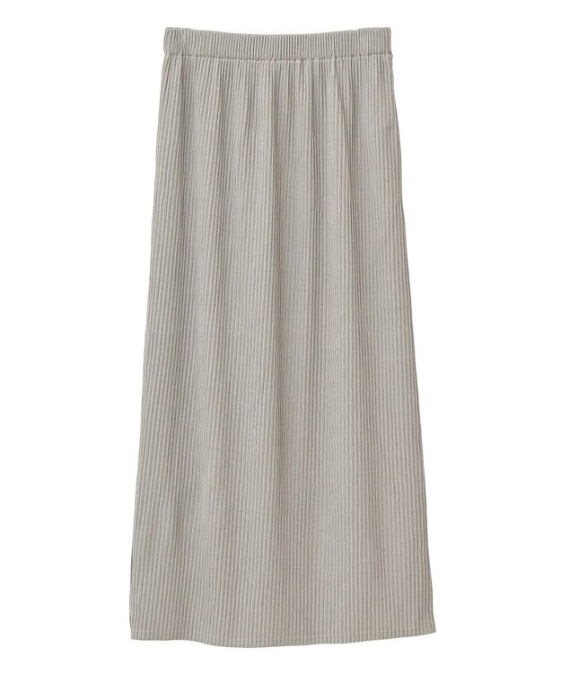 Green Parks 楽ちん涼やかドライタッチイージースカート Gray Beige